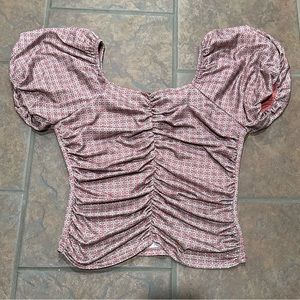 Buckle Willow & Root Crop Top Puff Sleeves